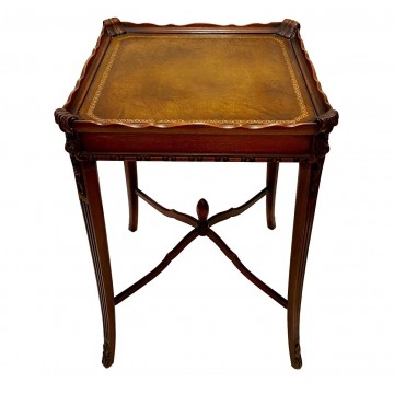 SQUARE TABLE LEATHER TOP