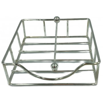 SILVER PLATED NAPKIN HOLDER