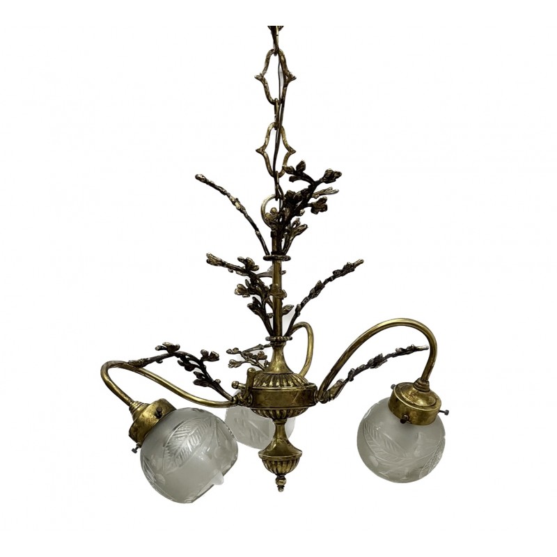 BRONZE CEILING LAMP 3 ARMS
