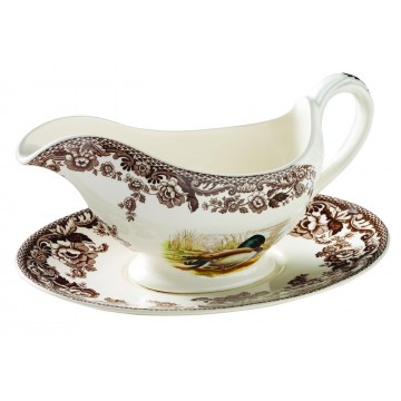 WOODLAND SAUCE BOAT WITH STAND